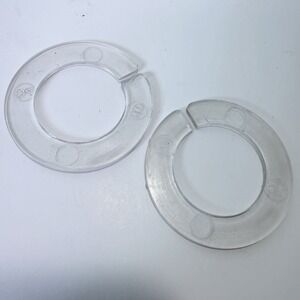 Dyson DC33 Clear Circlips Brush Replacement Part Pivot Head Clips Pair Washers 2
